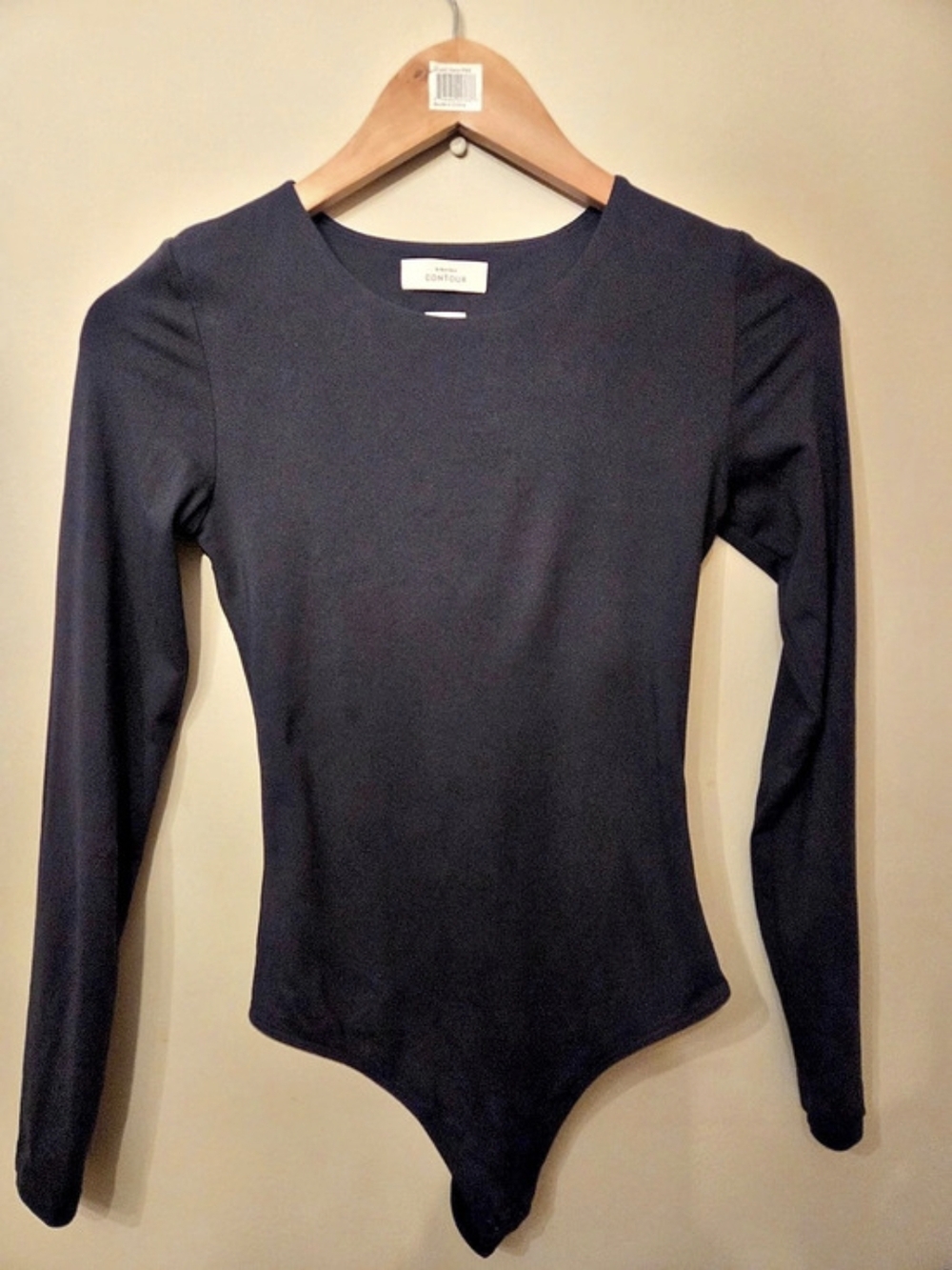 Aritzia Babaton Contour Black Long Sleeve Bodysuit Like New